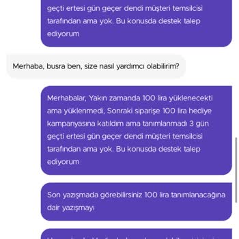 Getir Müşter Hizmetleri Çalışmıyor!