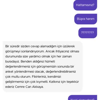 Getir Müşter Hizmetleri Çalışmıyor!