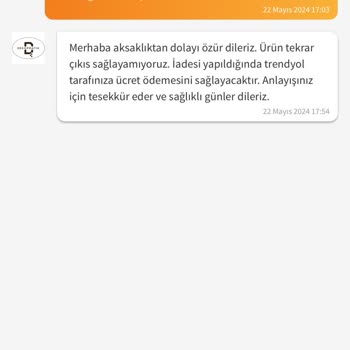 Trendyol’dan Siparişime Ürün Gelmeyecek Para İadesi İsteyin Dendi