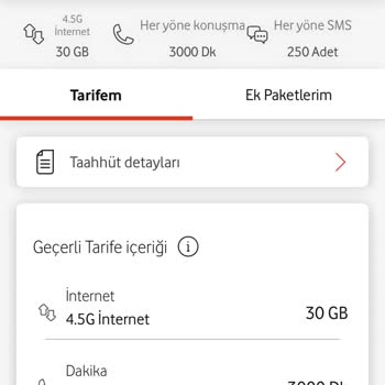 Vodafone Kademeli Aşım Yüksek Fatura