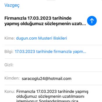 Dugun.com Hizmet Sözleşmesi Uzatma Problemi Ve Fatura Mağduriyeti