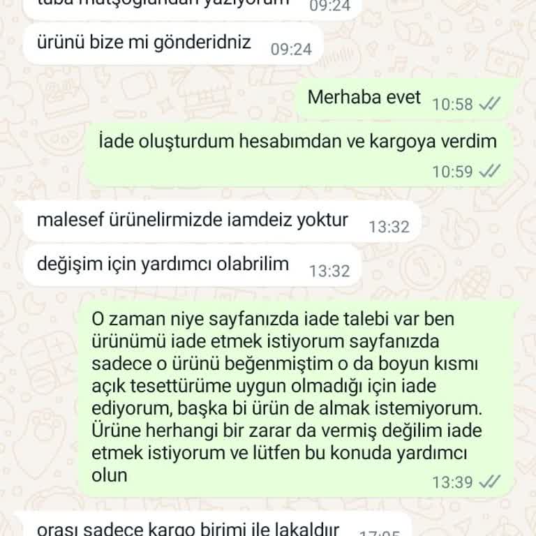 Tuba Mutioğlu Ürün Hatalı, İade Süreci Sorunlu!