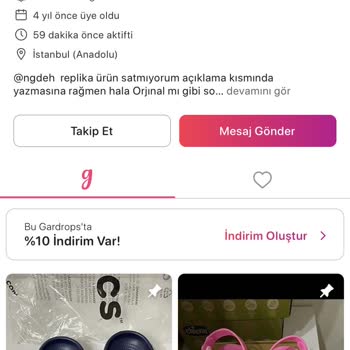 Gardrops Online Alışverişte Beklenmedik Tatsızlık