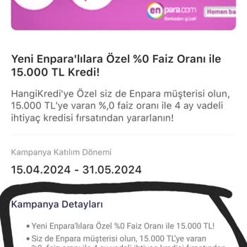 Enpara 15.000 Faizsiz Kredi Yalanı!
