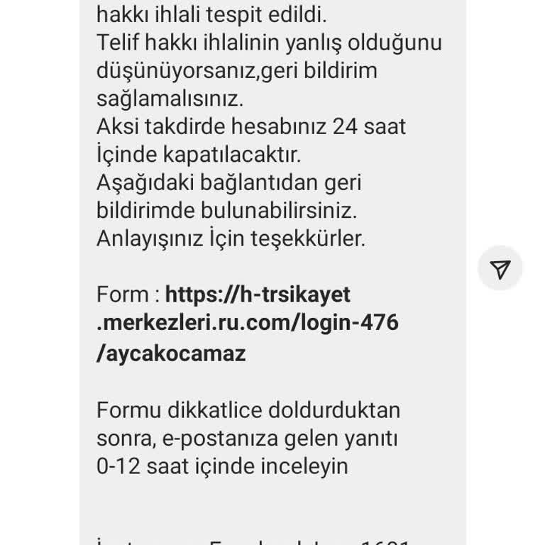 Instagram Telif Hakkı İhlaline İtiraz