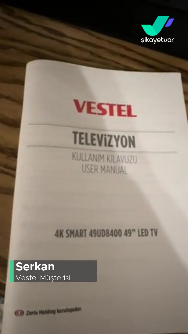 Vestel 49UD8400 49'' LED TV Görüntüsü Gitti! videonun kapak resmi