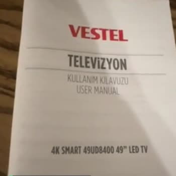 Vestel 49UD8400 49'' LED TV Görüntüsü Gitti!