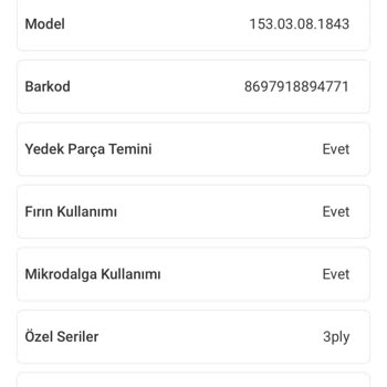 Karaca Züccaciye Yedek Parça Talebim Karşılanmıyor.