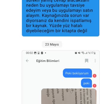 Kunduz App Eğitim Bilimleri Sorduğum Soruların Genellikle Cevapları Yanlış Oluyor
