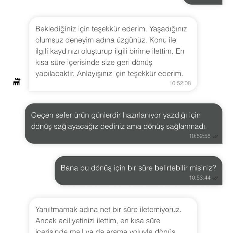 Karaca Züccaciye Sipariş İptali Sonrasında Eksik Ücret İadesi Şikayeti