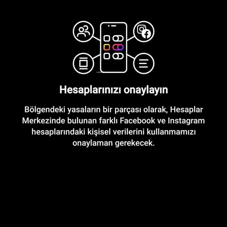 Instagram Hesap Onaylama, Kişisel Verileri Kullanma İzni!