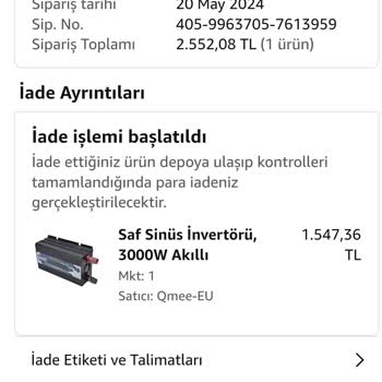Amazon Pişmanlıktır Ürünleri İle Sıkıntıya Yardımcı Olmuyor