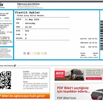 Biletix "plastik Aşklar" Antalya Türkan Şoray Kültür