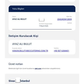 AJet (Anadolu Jet) Yanlış Tarihli Bilet Ve Mağduriyet!