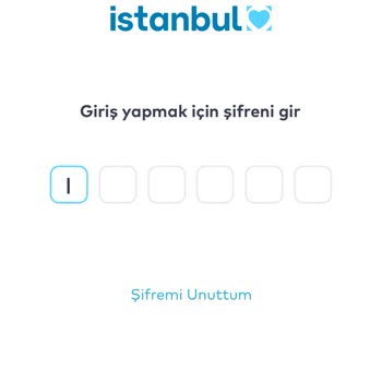 İstanbul Kart Uygulamaya Giriş