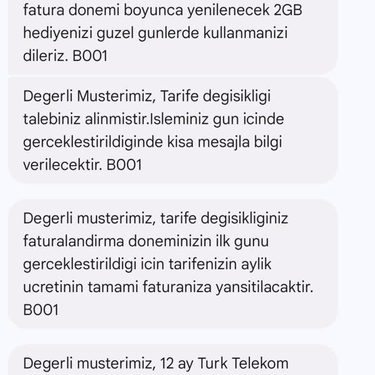 Türk Telekom'un Haksız Fazla Ücret Faturalandırması