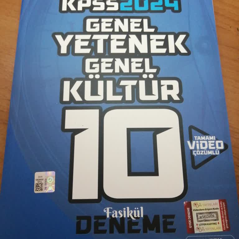 CBA Akademi Karekod Yok Ve Cevap Anahtarı Hatalı