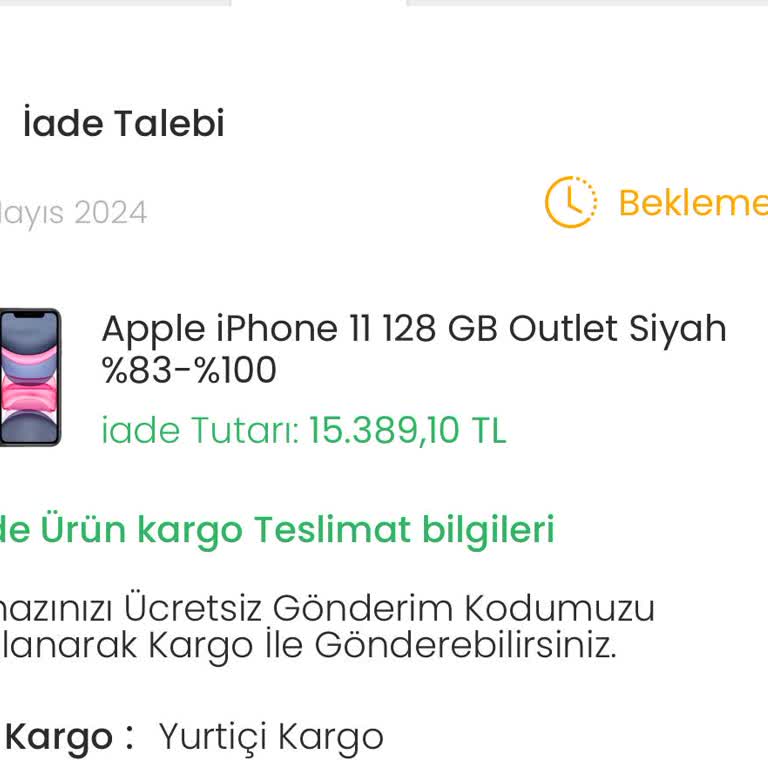 EasyCep İade Süreci Çok Yavaş.