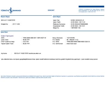 İş Bankası İade Edilmesini İstiyorum