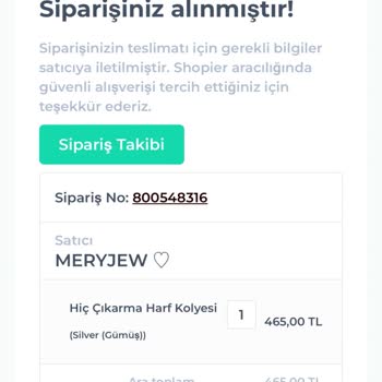 Meryjew Hatalı Ürün Gönderildi