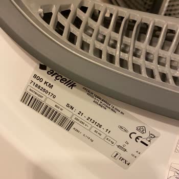 Arçelik 810 Km Kurutma Makinesi Kapağı Plastikten Yapılmış Parçalandı