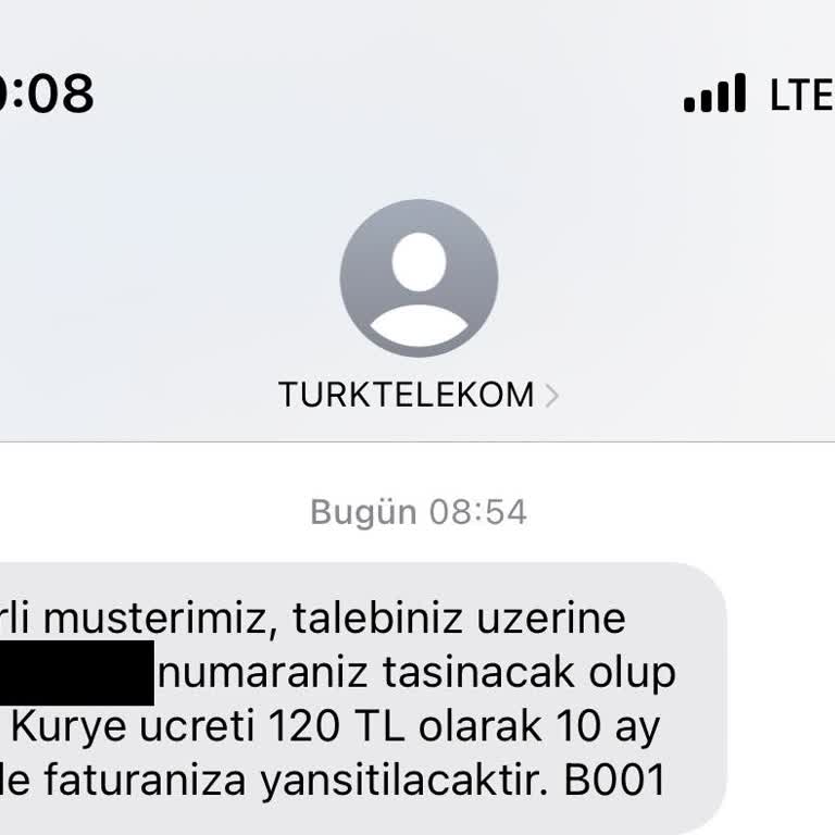 Türk Telekom'un Dijital Kurye Ücreti Yansıtması!
