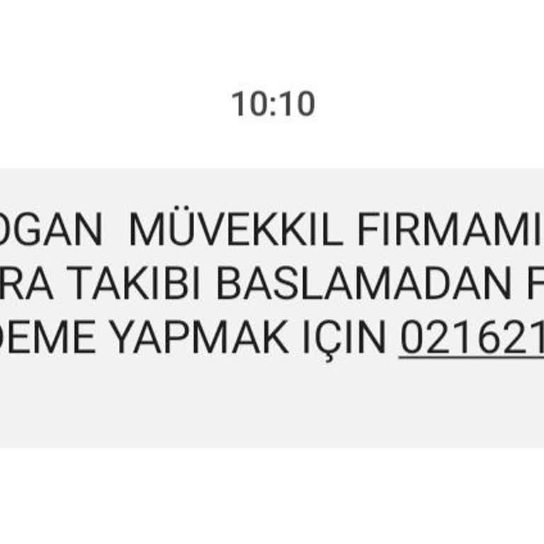 Metka Hukuk (SMS) Sözde İcra Takibi Mesajı