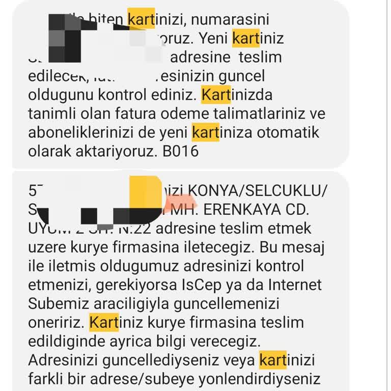 İş Bankası Kredi Kartımı Gönderemedi