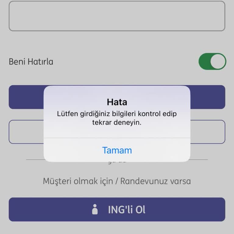 ING Bank Mobil Bankacılığa 3 Haftadır Giremiyorum