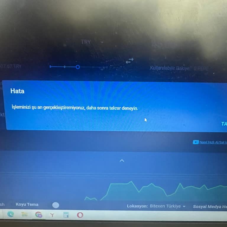 Bitexen Alım Satım Hatası