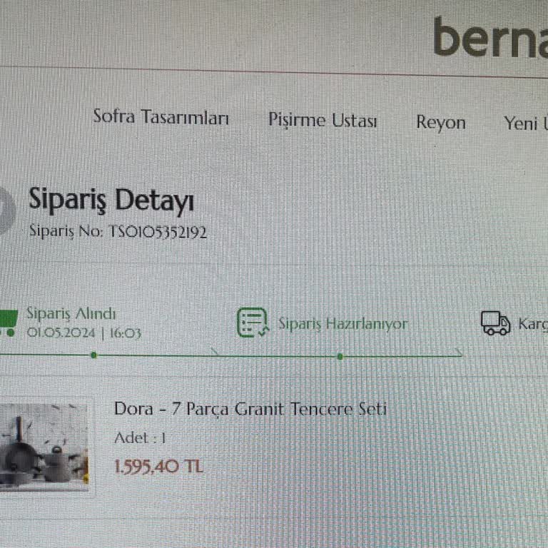 Bernardo E Site Ürünleri Göndermiyor