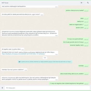 AGT Kurye Yanlış Ve Yetersiz Taşımacılık.