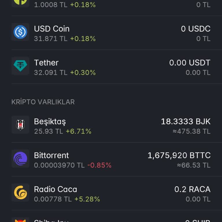 Paribu BJK Token Satamıyorum