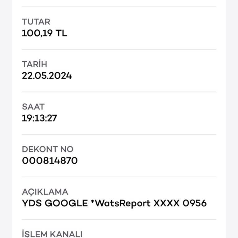 Google Play Paramı İade İstiyorum