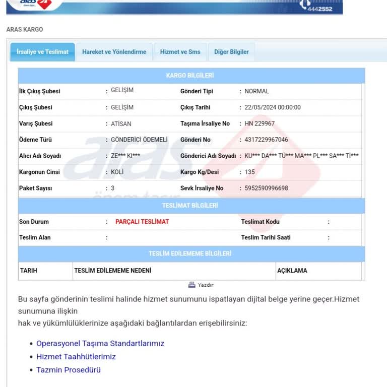 Kumtel Saçma Bir Kargo İle Çalışıp Bizleri Mağdur Ediyor