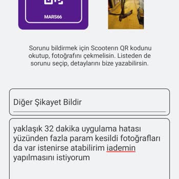 Marş Scooter Fazla Para Kesintisi