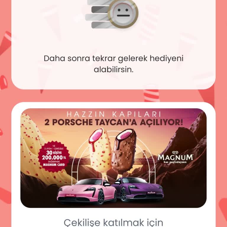 Algida İle Kazan Uygulamasında Kod Girişi Yapamıyorum