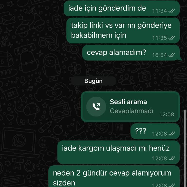 Henza Ürün İadesi Alıyor Ücret İadesi Yapmıyor