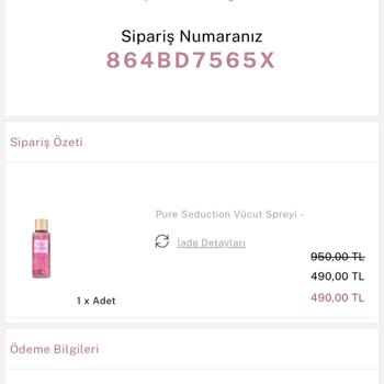 Victoria's Secret Kayıp Kargo Yerine Başka Ürün Vermişler.
