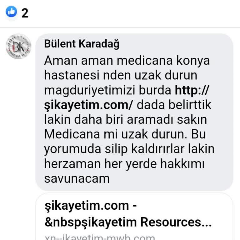 Medicana Hospitals Tarafından Mağdur Edildim!