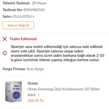 Trendyol Ürün Mağduriyeti Yaptırım Yok