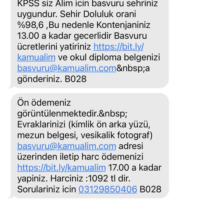 Kamualim.com KPSS'siz İş Başvurusu Yanıltması