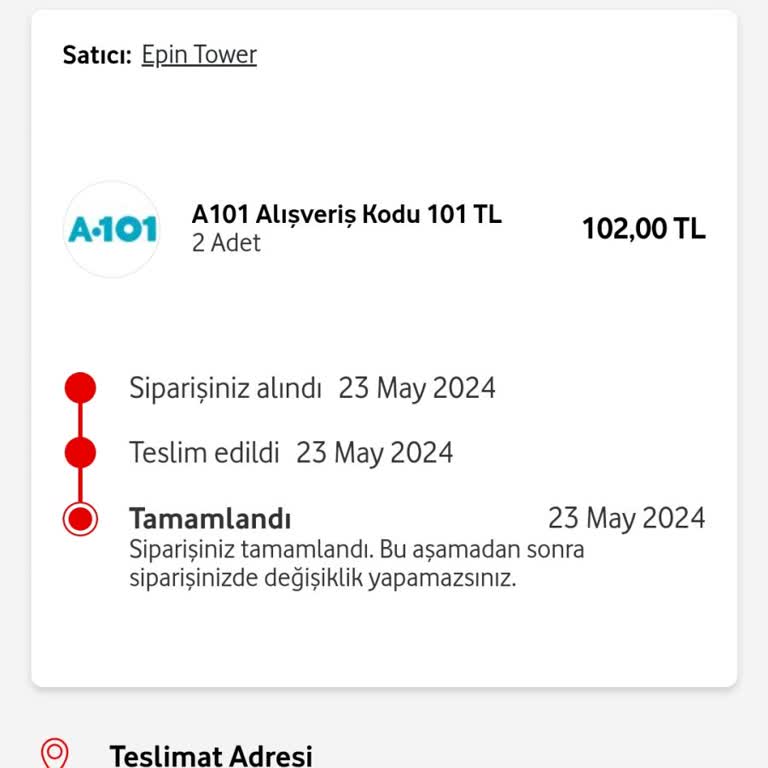 Vodafone Her Şey Yanımda Dijital Alışveriş Kodu