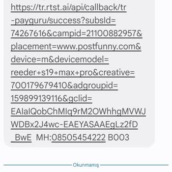 Payguru Vodafone Faturama İznim Olmadan Ücretli Dharam Aboneliği Başlatılması
