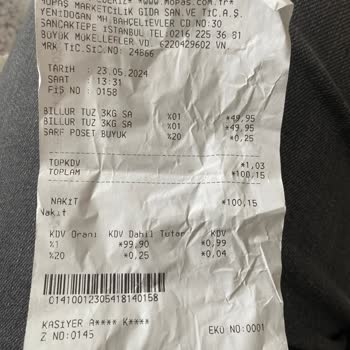 Mopaş Hipermarket Rafta Farklı Kasada Farklı Fiyat Olması