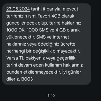 Vodafone Altın 4gb Paket Adı Değişimi