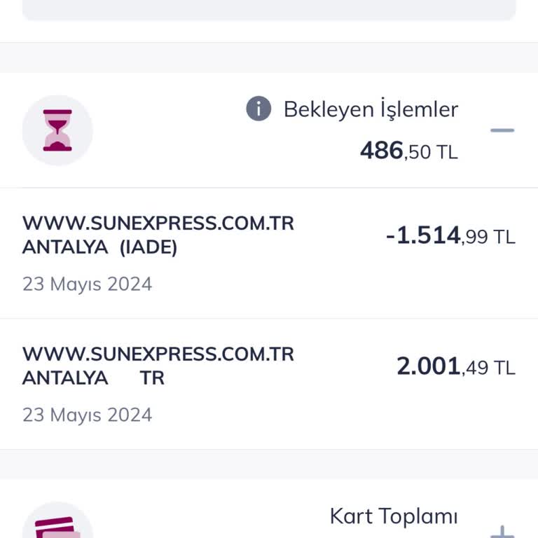 SunExpress Hava Yolları Yanlış Tarihli Biletin İadesi Ve Yaşanan Mağduriyet