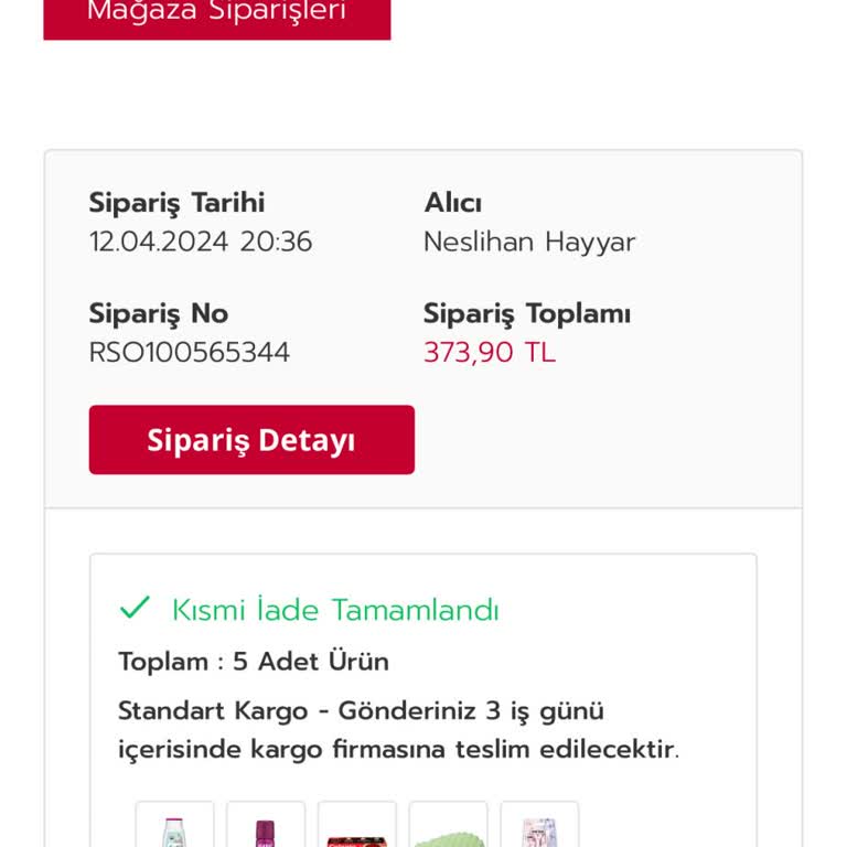 Rossmann Siparişi Teslim Edilmedi