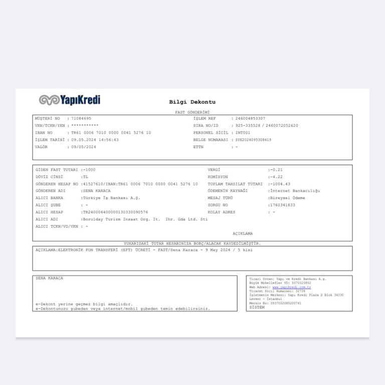 Adı Şahane Fatura Sorunu Depozito İçin