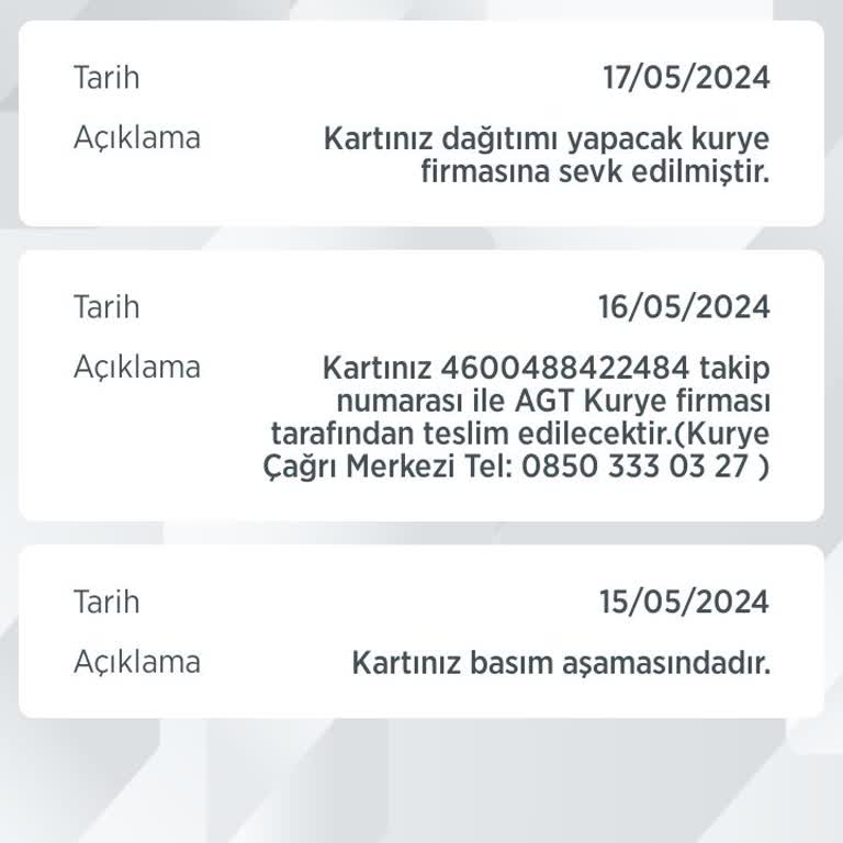 Ziraat Bankası Kartımı Halen Alamıyorum